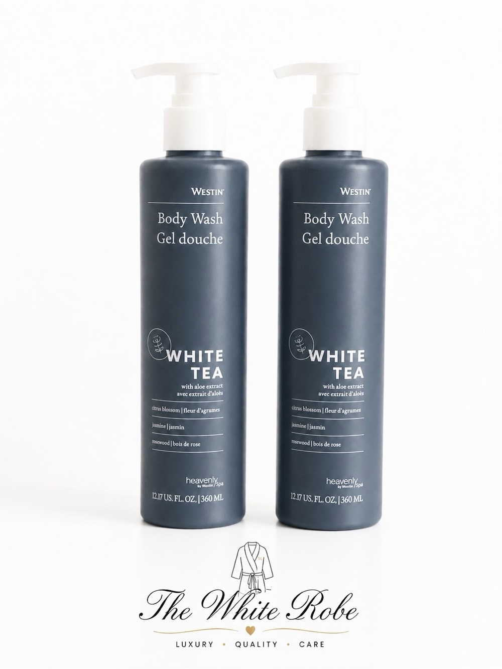 ✨ Westin White Tea Body Wash Set of 2 | 12.17 oz Each | Heavenly Spa
